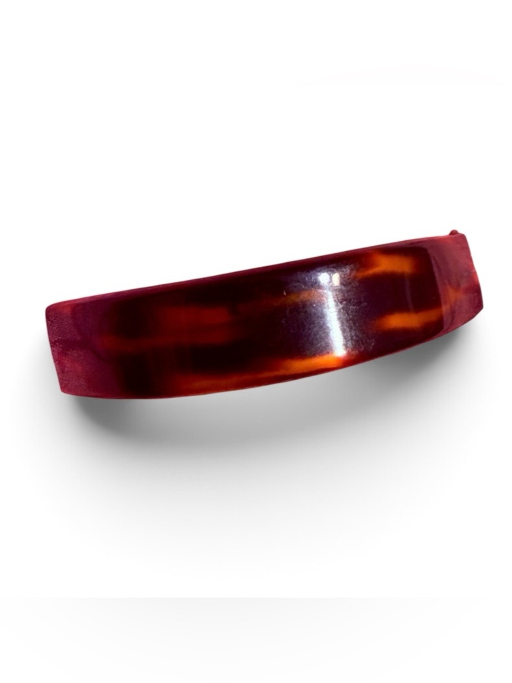 1960’s Tortoiseshell French Ponytail Holder, 2.5” long , Deadstock/Unworn